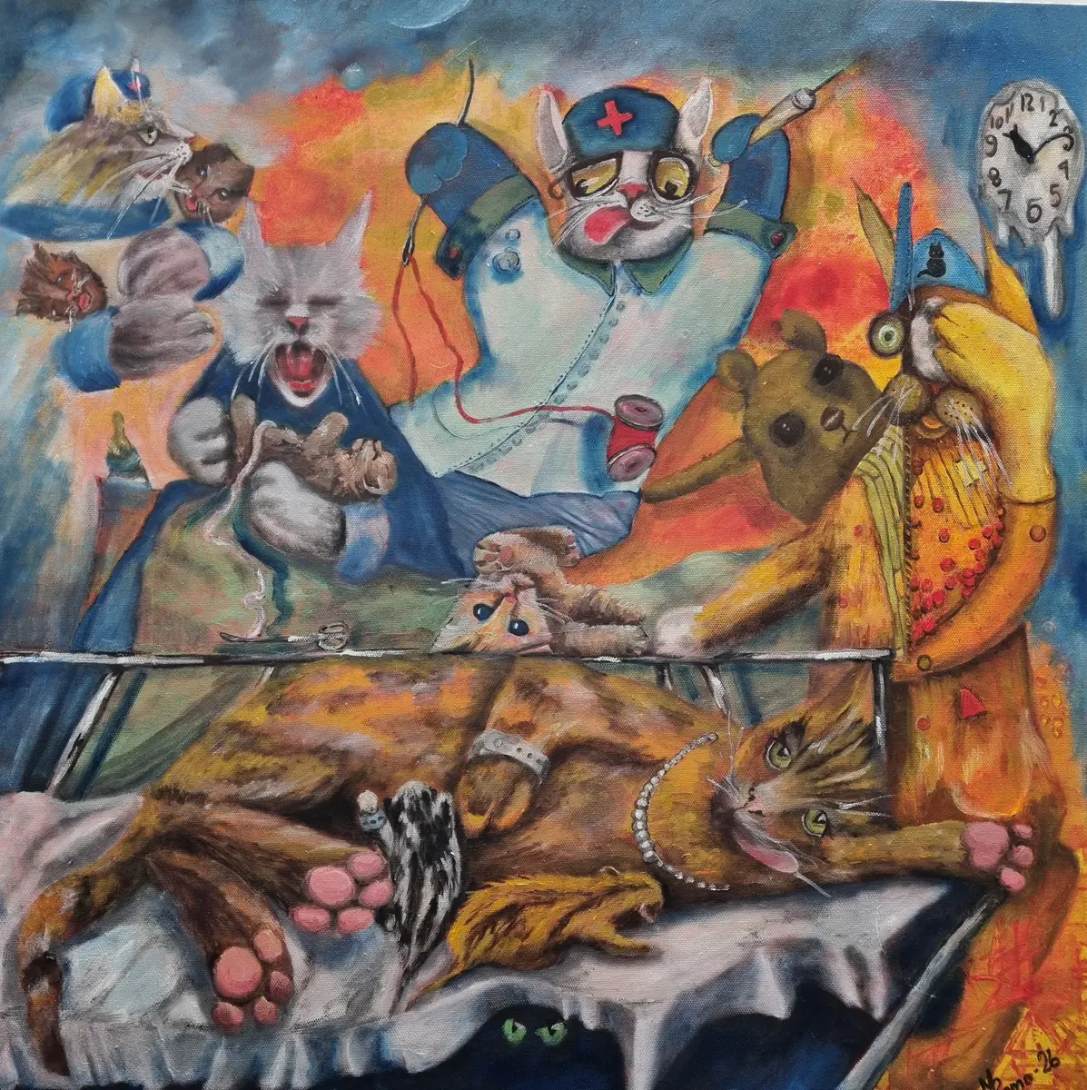 291-26 BB 50x50 - Olja - Surrealism - 50×50 cm av MRomo