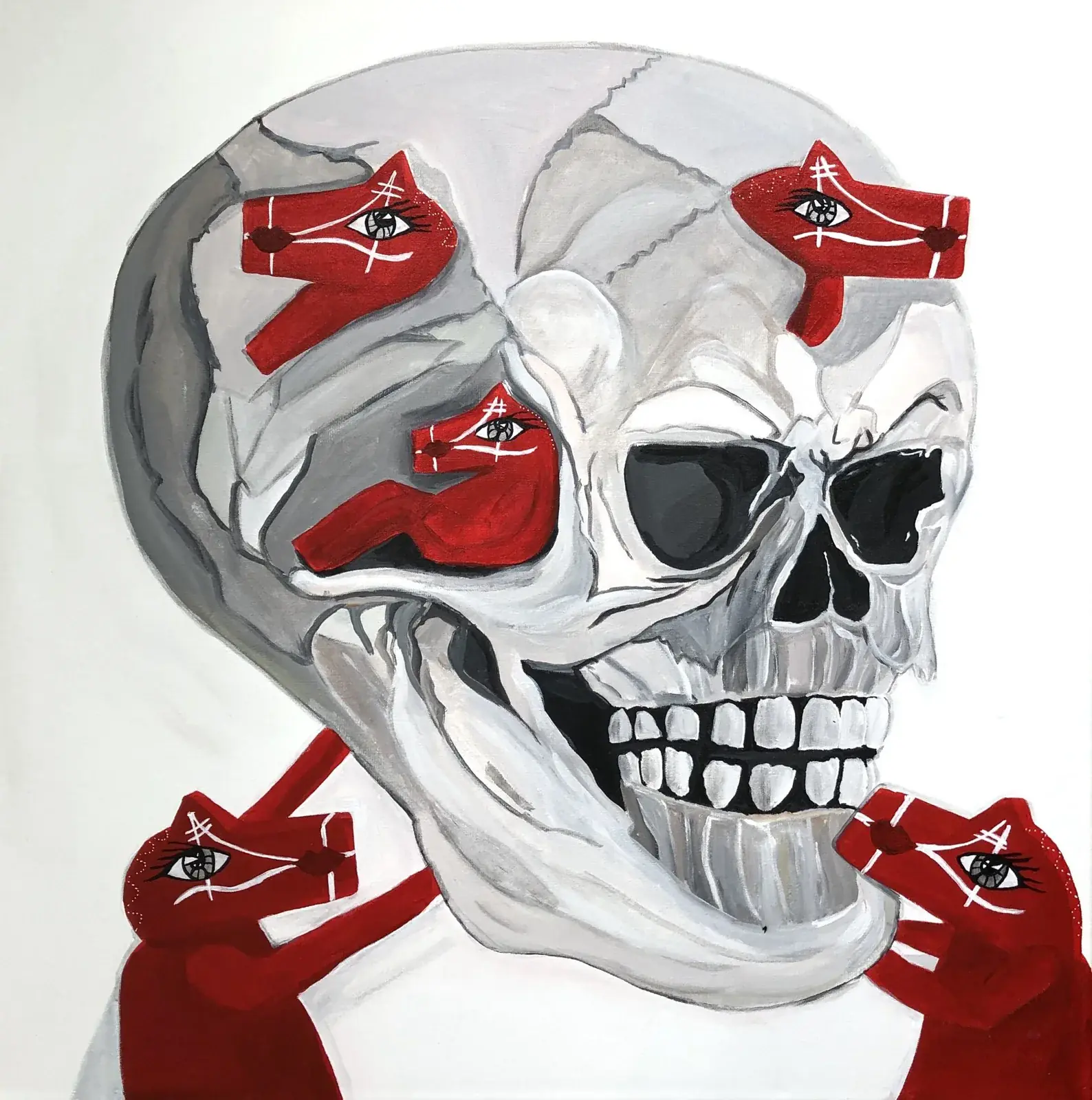 Till I die.... - Akryl av Hjort i Sälen