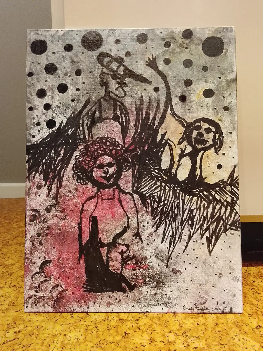 Kurage - Akryl - Abstract - 30×40 cm av Emely Tuväng