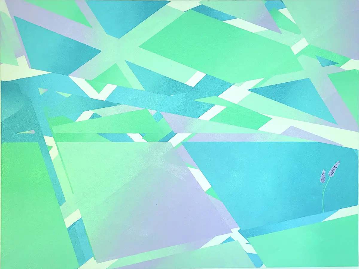 Mist - Akryl - Abstract - 80×60 cm av Mlys Art