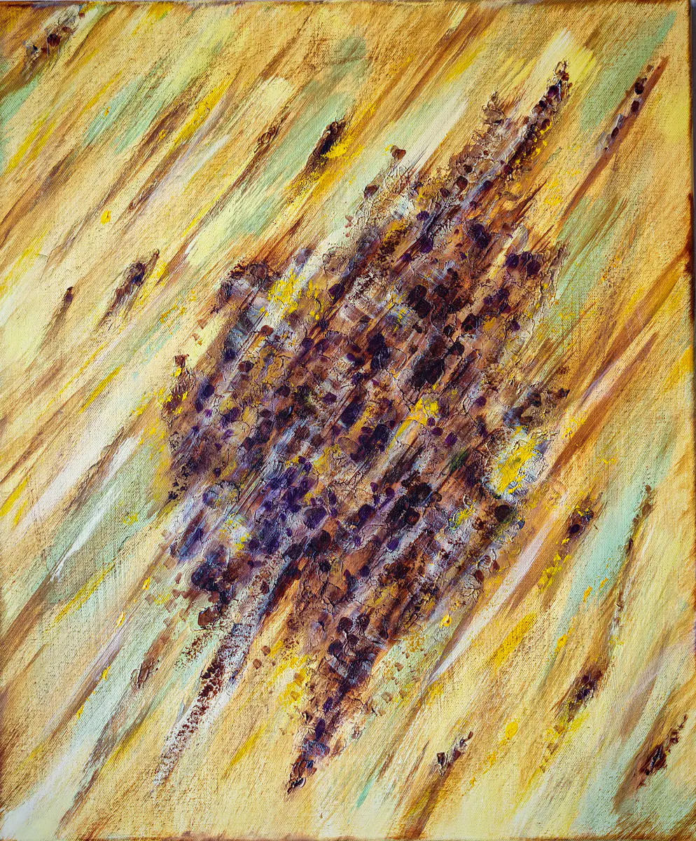 Soul of the Pine - Akryl - Abstract - 50×60 cm av Irina Nikolaeva