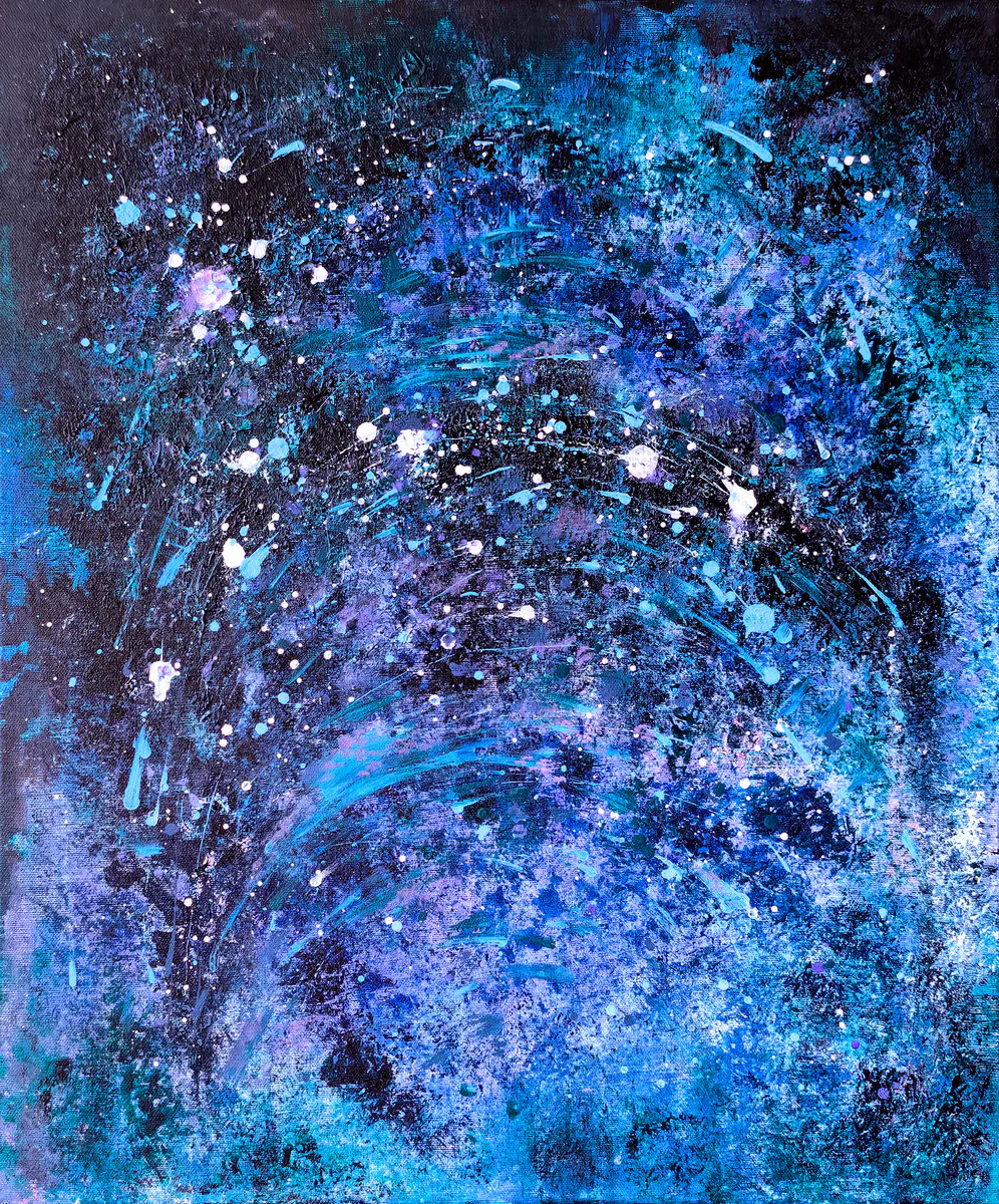 Starry Sky - Akryl - Abstract - 50×60 cm av Irina Nikolaeva